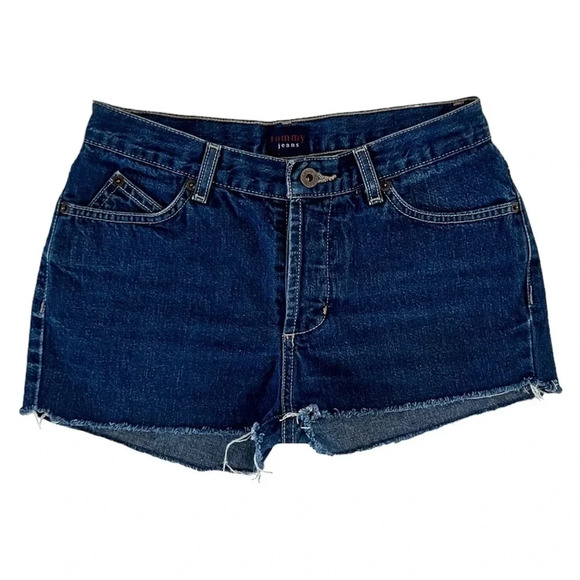 VINTAGE Y2K Tommy Hilfiger Denim Cut Off Shorts - Picture 1 of 8